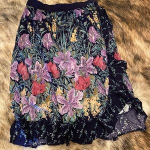 Vintage Floral Wrap skirt